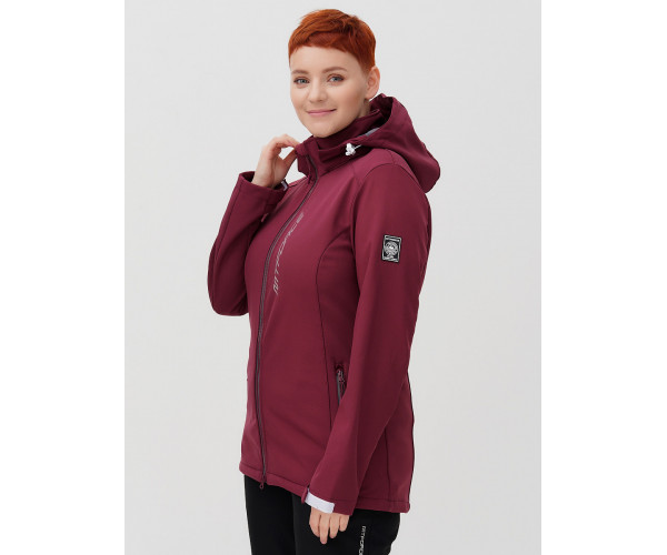 Костюм  bigsize бордового цвета 02031-1Bo