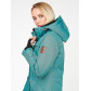 Женская зимняя парка бирюзового цвета 1963Br