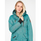 Женская зимняя парка бирюзового цвета 1963Br