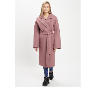 Пальто зимнее розового цвета 41881R