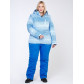 Женский зимний костюм горнолыжный большого размера голубого цвета 01830Gl