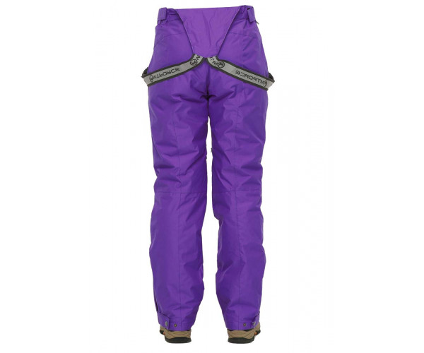 Женский зимний костюм горнолыжный большого размера серого цвета 01830Sr