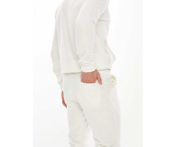 Спортивный костюм анорак белого цвета 9155Bl