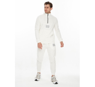 Спортивный костюм анорак белого цвета 9155Bl