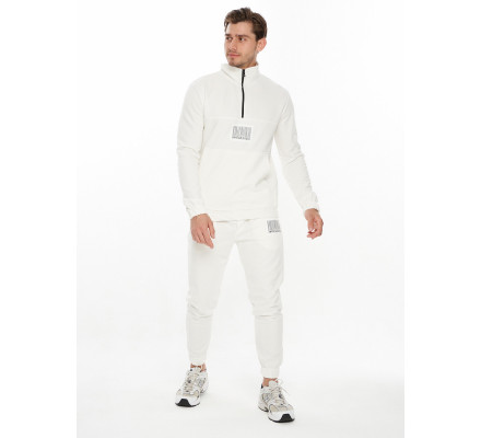 Спортивный костюм анорак белого цвета 9155Bl