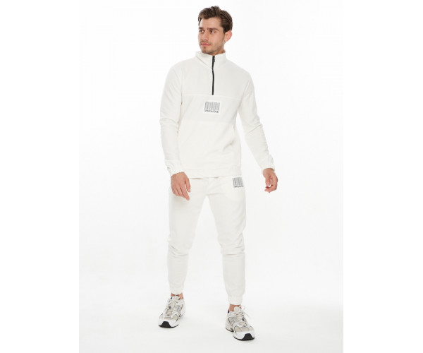 Спортивный костюм анорак белого цвета 9155Bl