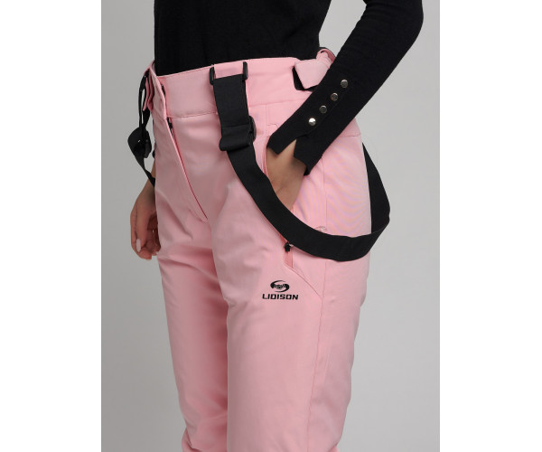 Горнолыжный костюм женский розового цвета 77038R