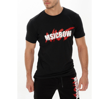 Мужские футболки с принтом черного цвета 22013Ch