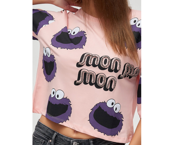 Топ футболка женская розового цвета 14001R