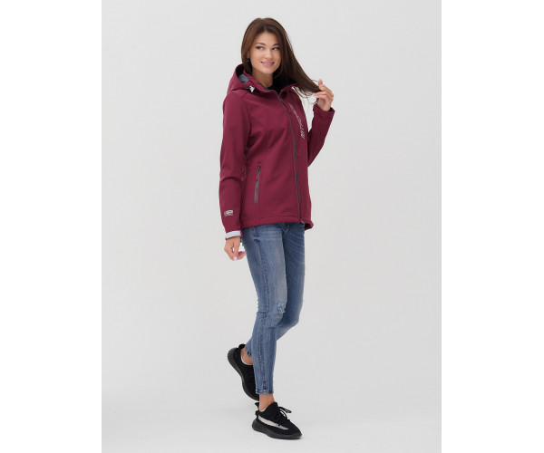 Ветровка  женская бордовый цвета 2031Bo