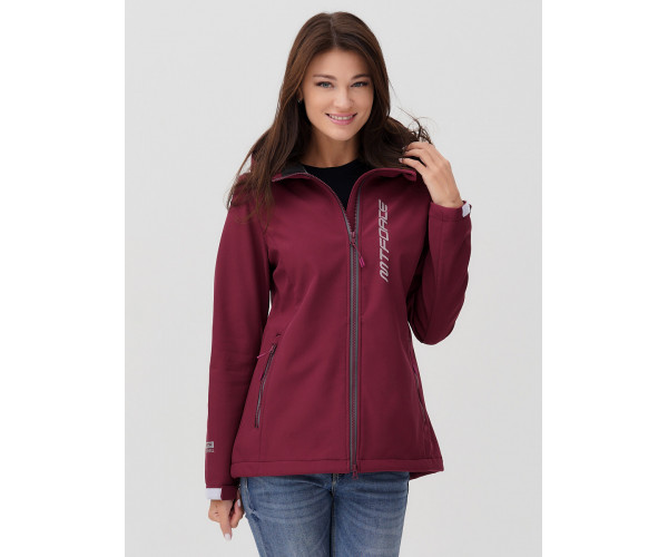 Ветровка  женская бордовый цвета 2031Bo