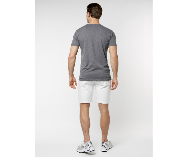 Мужские футболки с принтом серого цвета 221414Sr