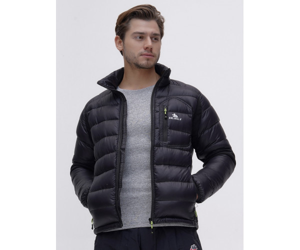 Пуховик еврозима Valianly черного цвета 92102Ch