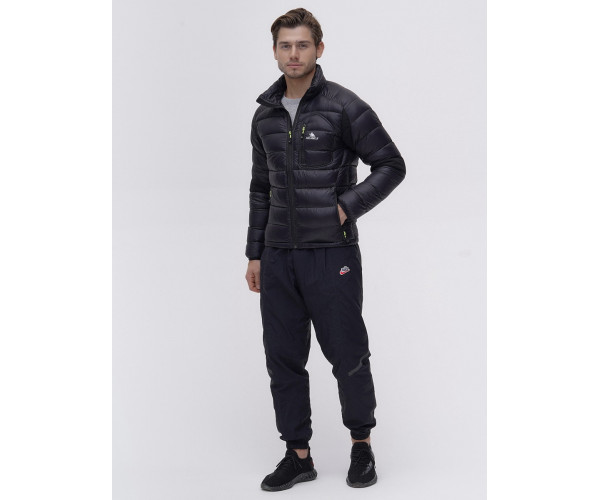 Пуховик еврозима Valianly черного цвета 92102Ch