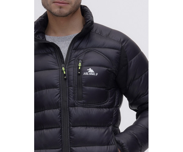 Пуховик еврозима Valianly черного цвета 92102Ch