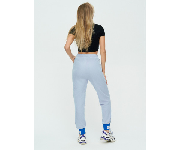 Спортивные брюки женские голубого цвета 1307Gl