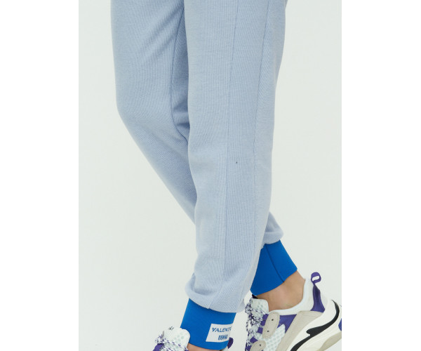 Спортивные брюки женские голубого цвета 1307Gl