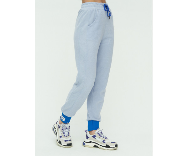 Спортивные брюки женские голубого цвета 1307Gl