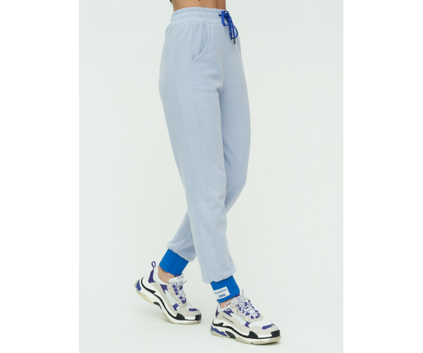 Спортивные брюки женские голубого цвета 1307Gl