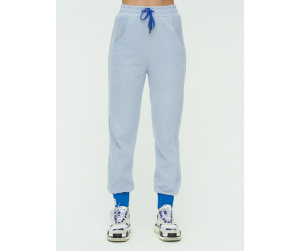 Спортивные брюки женские голубого цвета 1307Gl