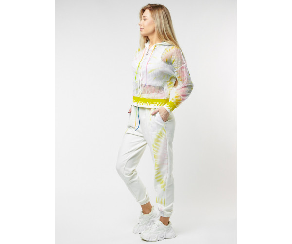 Спортивный костюм белого цвета 22103Bl