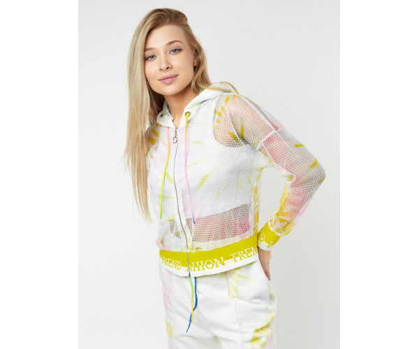 Спортивный костюм белого цвета 22103Bl