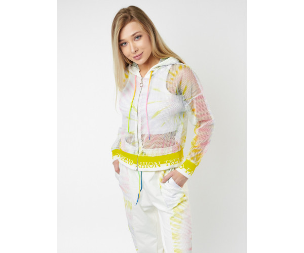 Спортивный костюм белого цвета 22103Bl