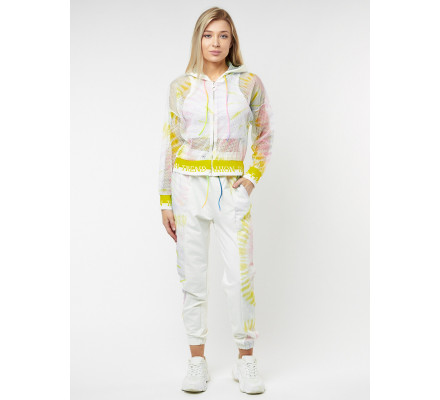 Спортивный костюм белого цвета 22103Bl